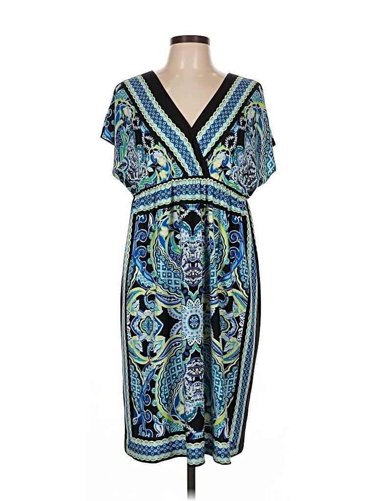 Pre-owned Ab Studio Casual Dress In Blue