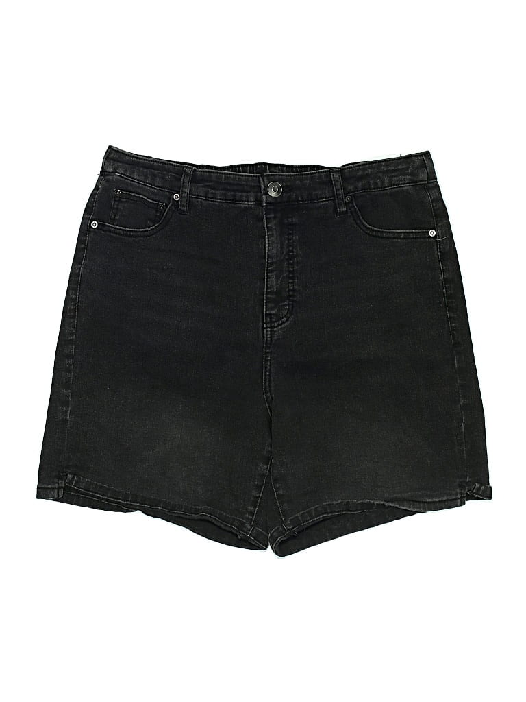 Pre-owned Terra & Sky Denim Shorts In Black