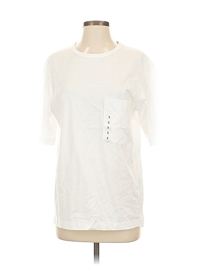 Pre-owned Uniqlo U Short Sleeve T-shirt In White