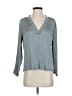 Vince. 100% Polyester Gray Long Sleeve Blouse Size XXS - photo 1