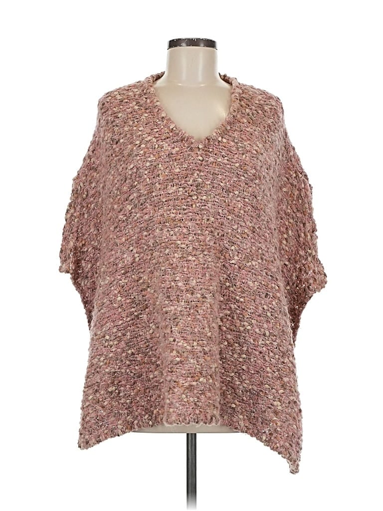 Pre-owned Max Studio Poncho In Brown