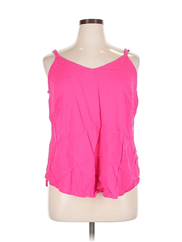 Pre-owned Torrid Tank Top Pink Halter Neckline Tops