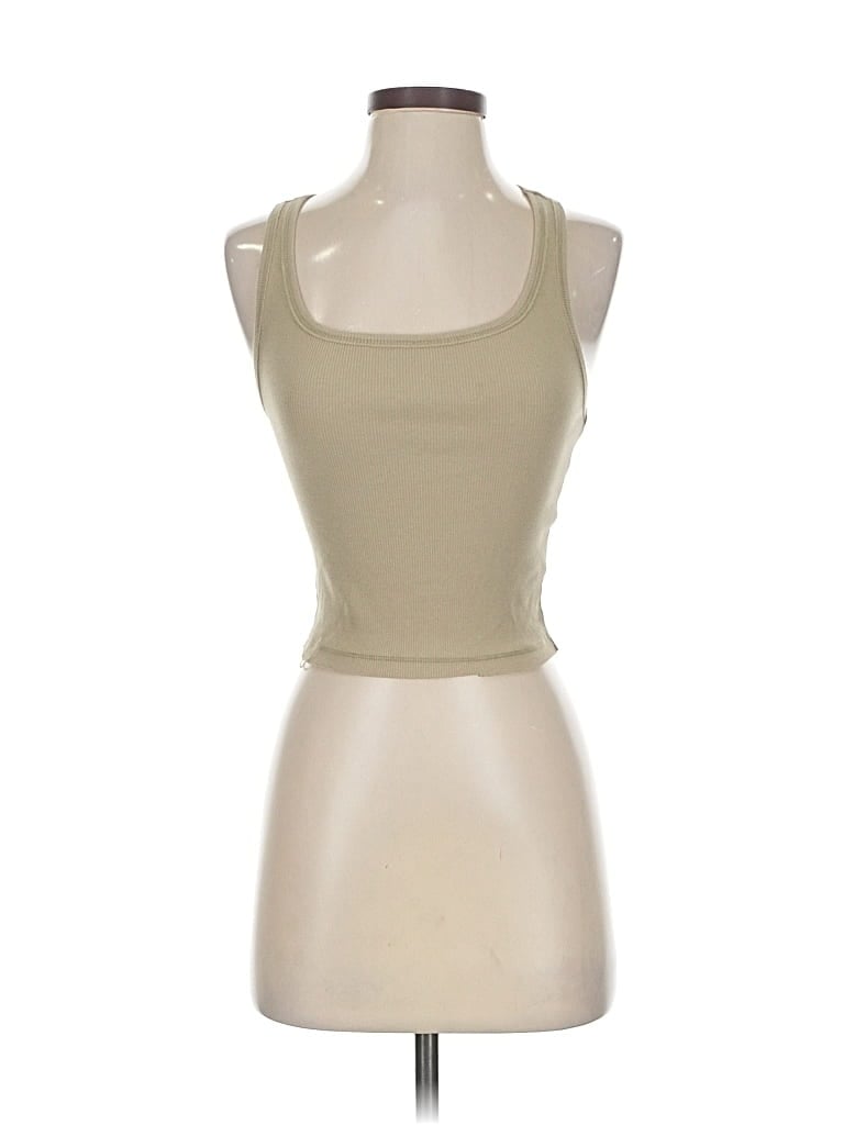 Pre-owned Assorted Brands Tank Top Tan Strapless Neckline Tops In Brown