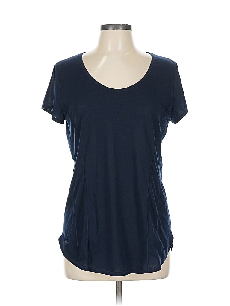 Pre-owned Athleta Short Sleeve T-shirt In Blue