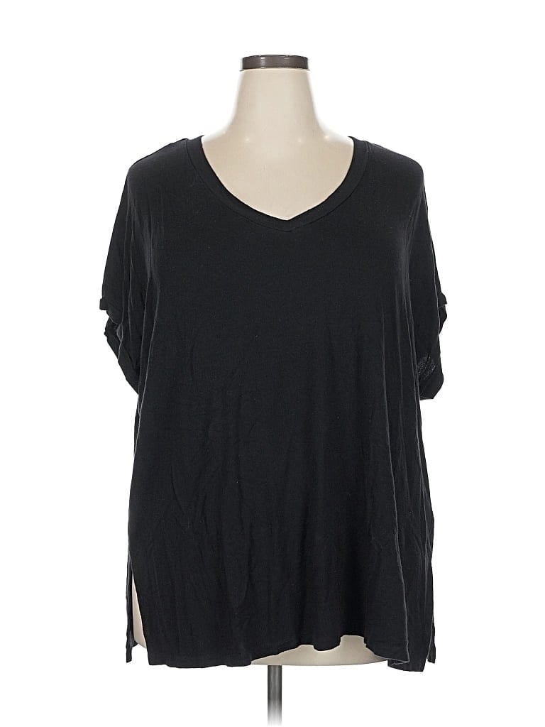 Pre-owned T Tahari 3/4 Sleeve T-shirt In Black