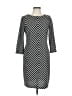 Just... Taylor Chevron-herringbone Black Cocktail Dress Size 10 - photo 1