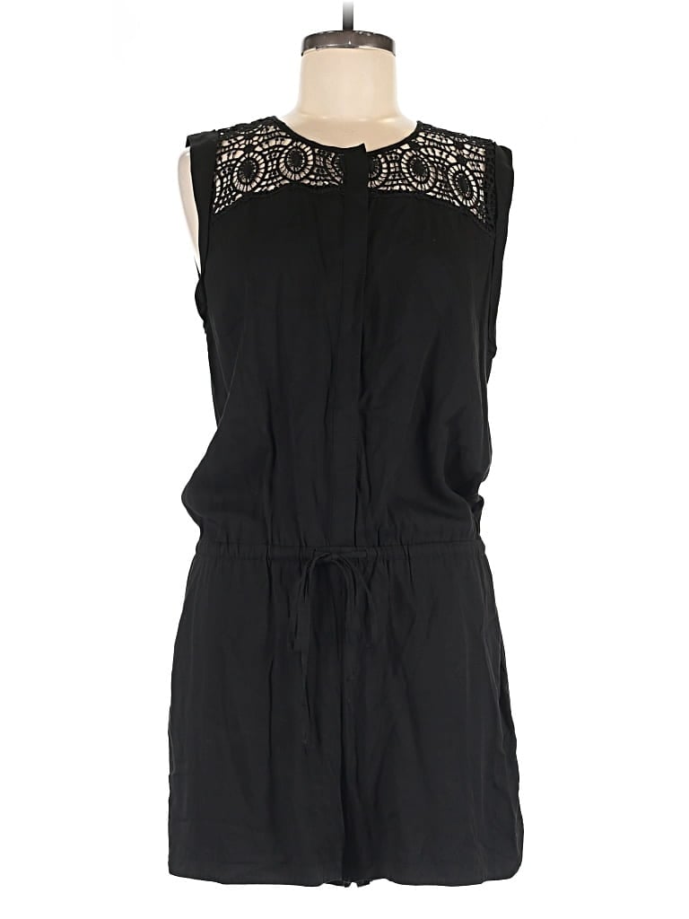 Pre-owned Ann Taylor Loft Romper In Black