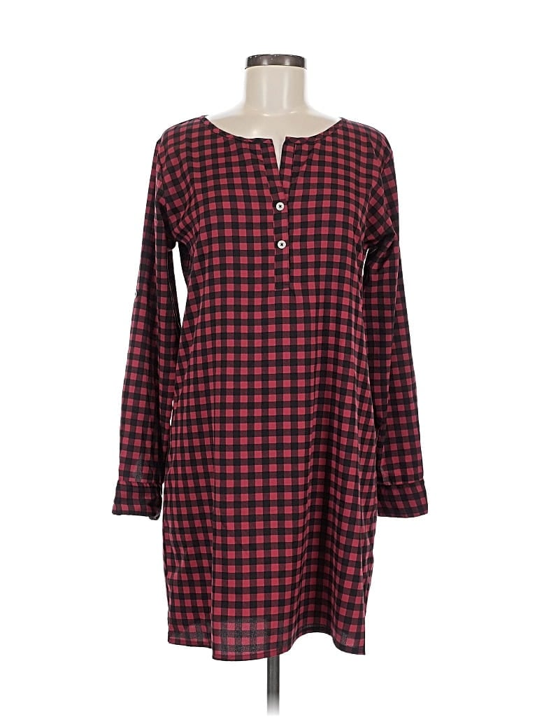 Pre-owned Boutique Casual Dress In Burgundy