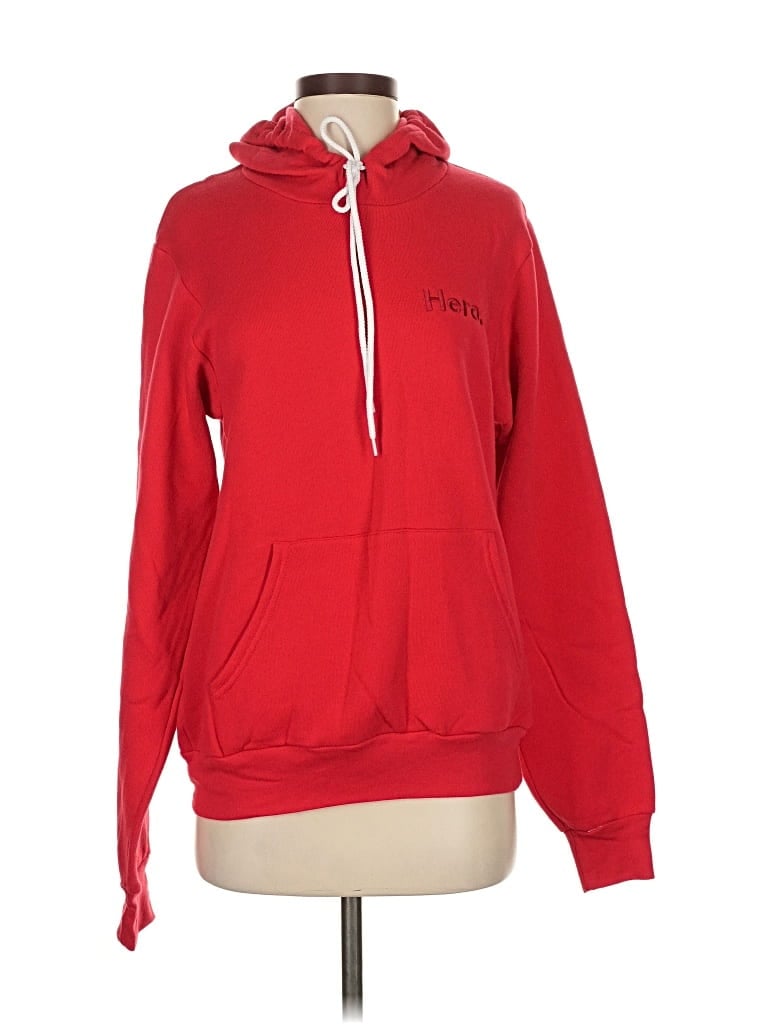 Pre-owned Bella+canvas Pullover Hoodie In Red