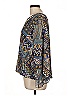 John Paul Richard 100% Polyester Blue Long Sleeve Blouse Size L - photo 5
