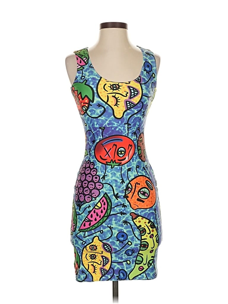 Pre-owned Unbranded Cocktail Dress In Blue