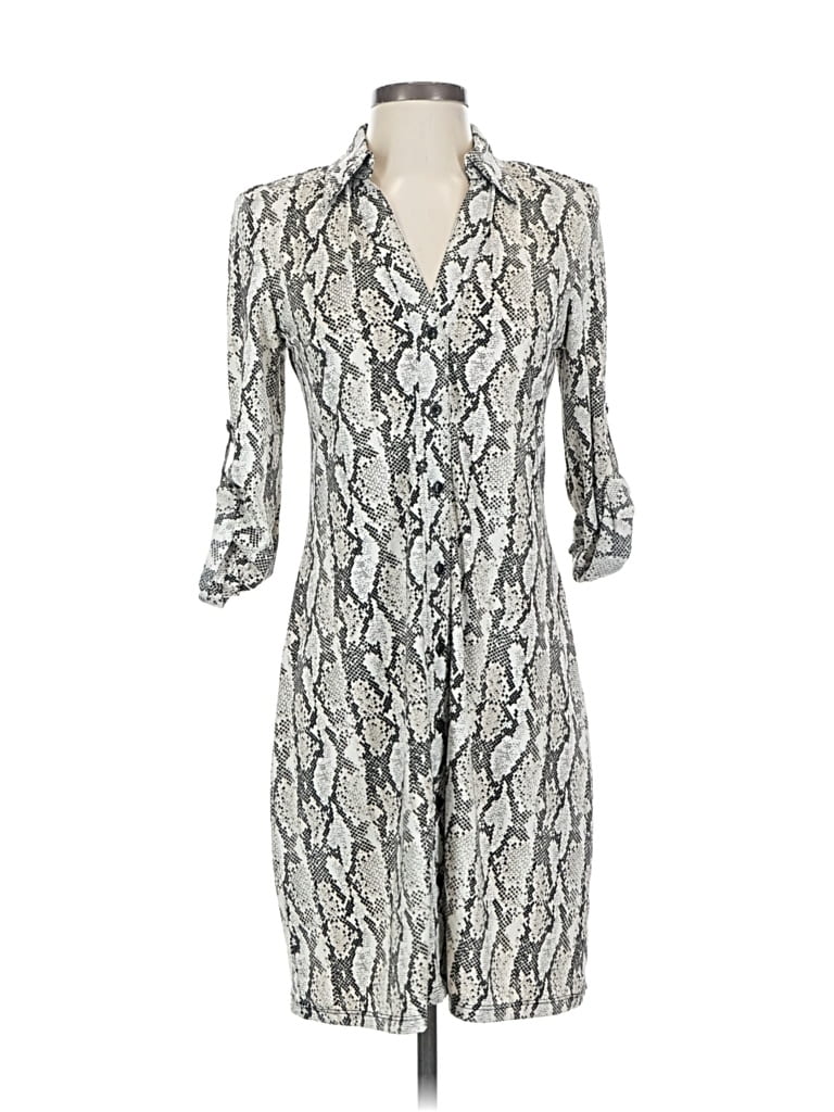 Pre-owned Inc International Concepts Casual Dress In Gray