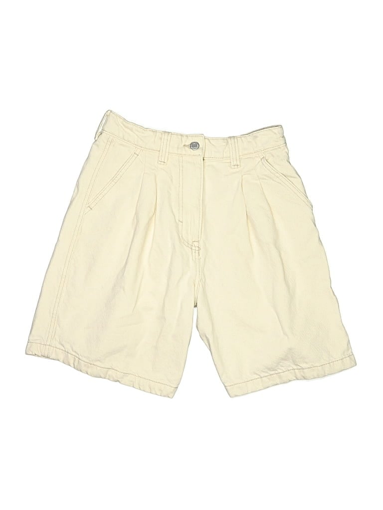 Pre-owned &denim By H&m Khaki Shorts In White