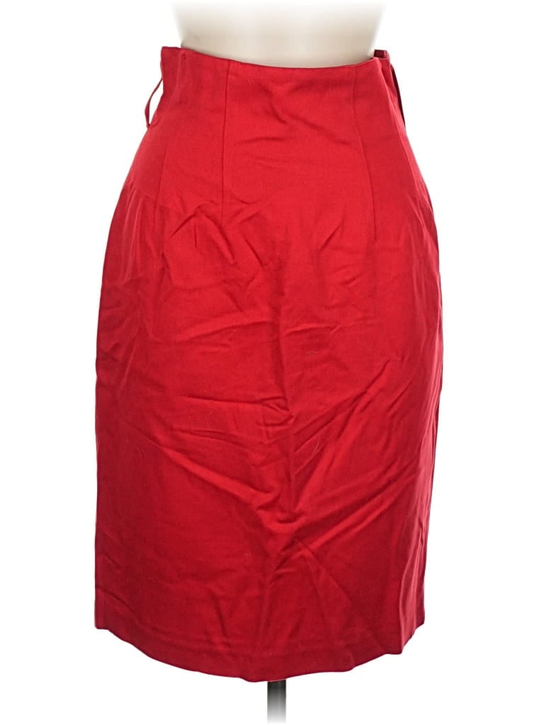 Pre-owned Saks Fifth Avenue Formal Skirt In Red