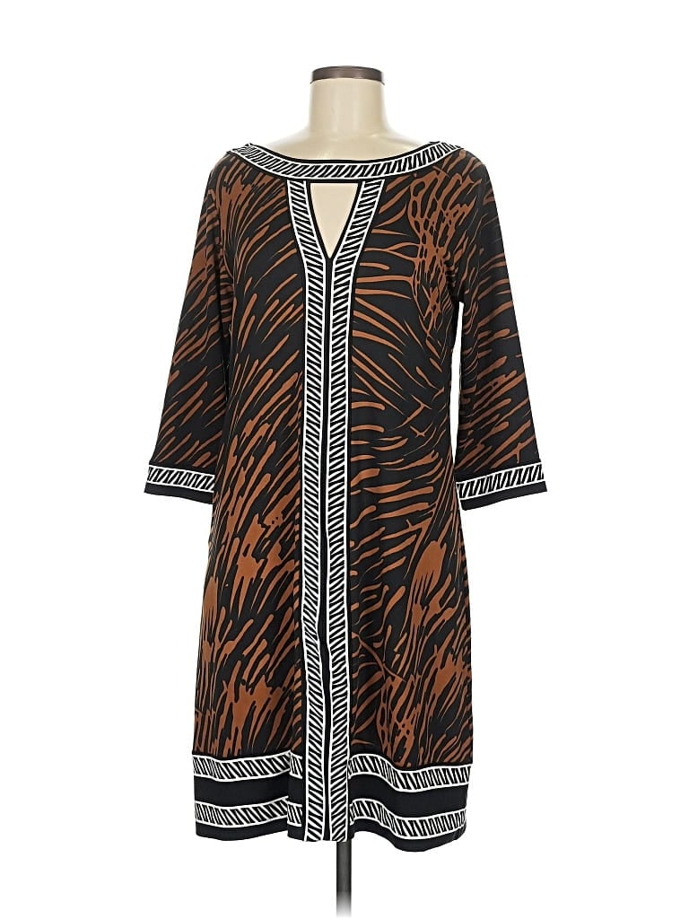 Pre-owned Tracy Negoshian Casual Dress In Brown