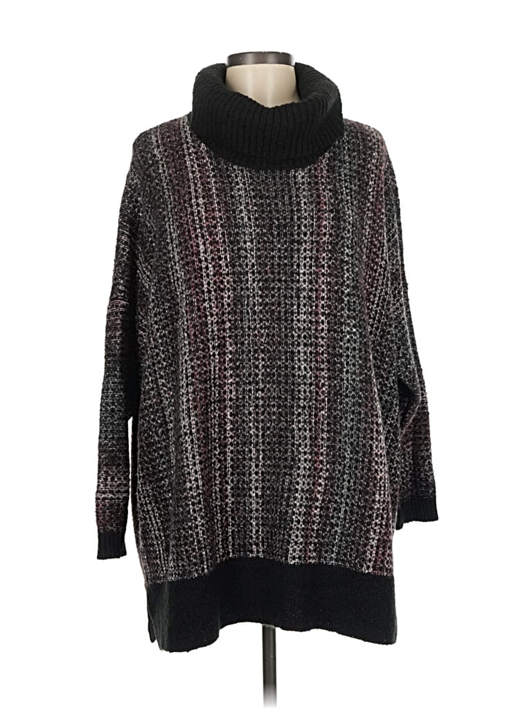 Pre-owned Purejill Turtleneck Sweater In Black