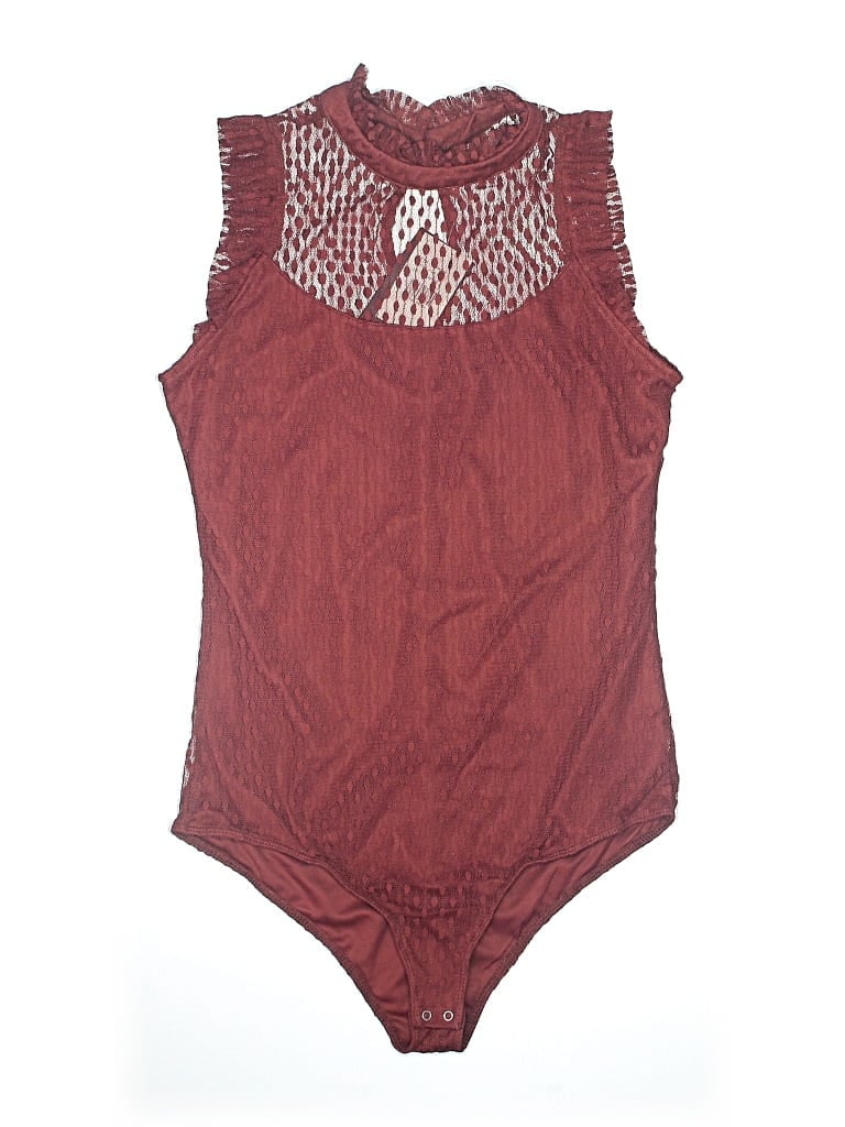 Want And Need Bodysuit In Burgundy