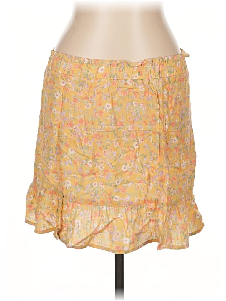Pre-owned Pink Rose Casual Skirt In Yellow