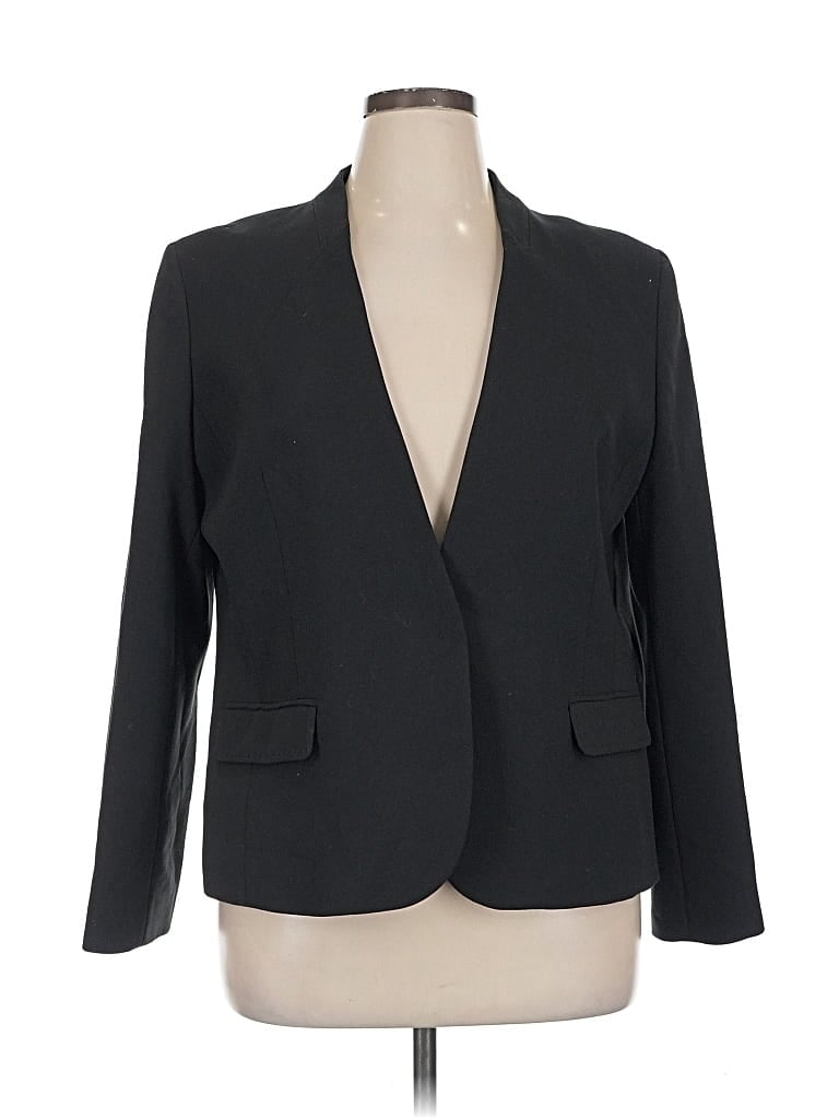 Pre-owned Jones New York Collection Blazer Jacket In Black