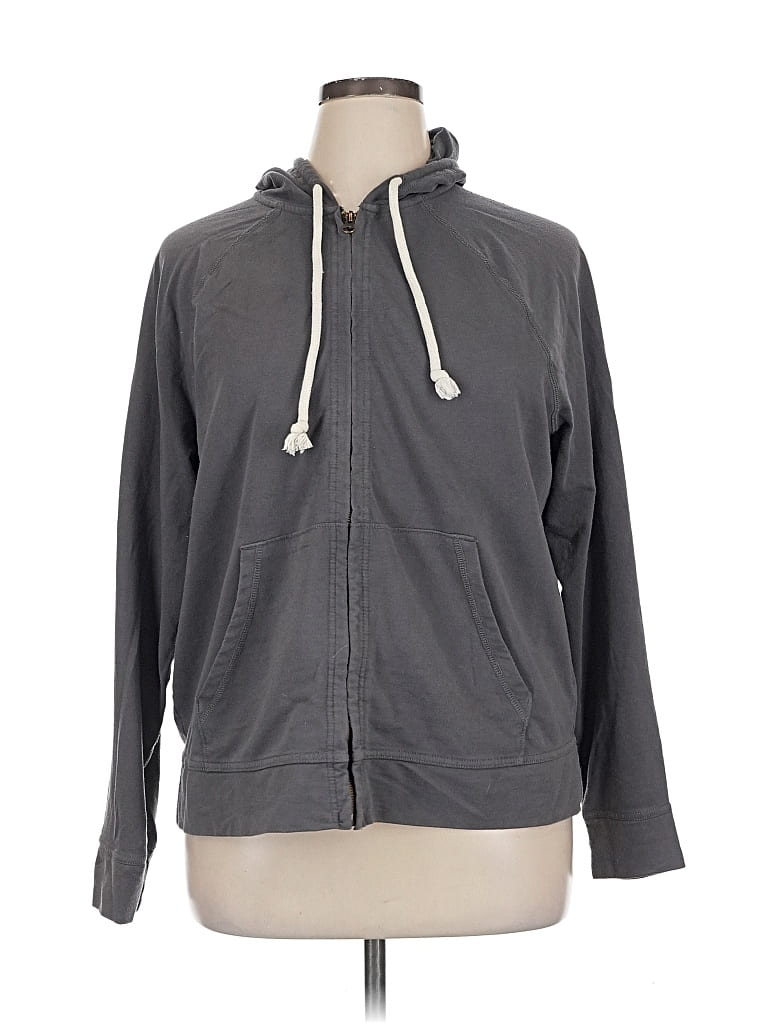 Pre-owned Universal Thread Zip Up Hoodie In Gray