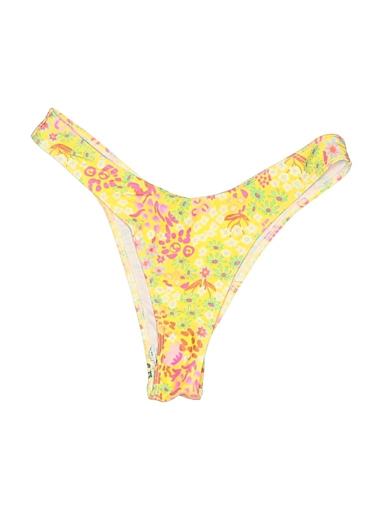 Pre-owned Unbranded Swimsuit Bottoms In Yellow