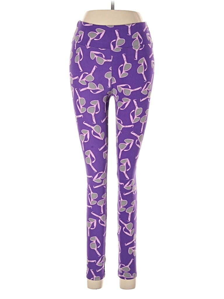 Pre-owned Lularoe Leggings In Purple