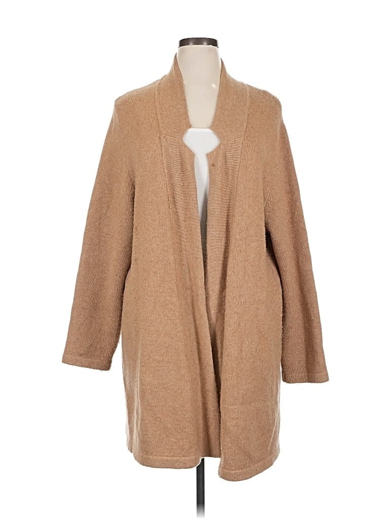 Pre-owned Ava & Viv Cardigan Sweater In Brown