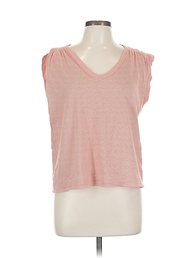 Pre-owned Ann Taylor Loft Sleeveless T-shirt In Pink