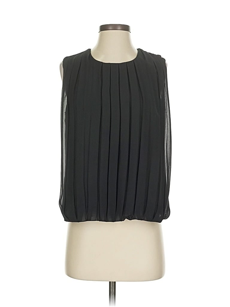 Pre-owned Calvin Klein Sleeveless Blouse In Black