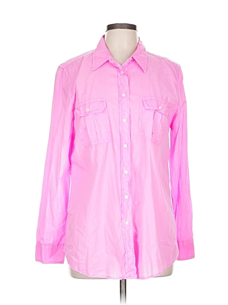 Pre-owned Gap Long Sleeve Button Down Shirt In Pink