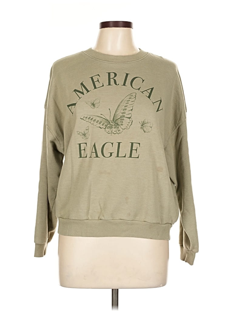 Pre-owned American Eagle Outfitters Sweatshirt In Green