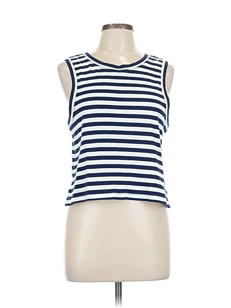 Pre-owned Maeve By Anthropologie Sleeveless T-shirt In Blue