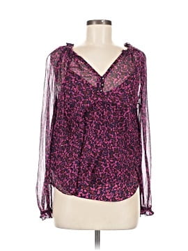 Veronica Beard Long Sleeve Silk Top