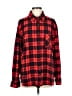 Fashion Nova Plaid Red Long Sleeve Blouse Size M - photo 1