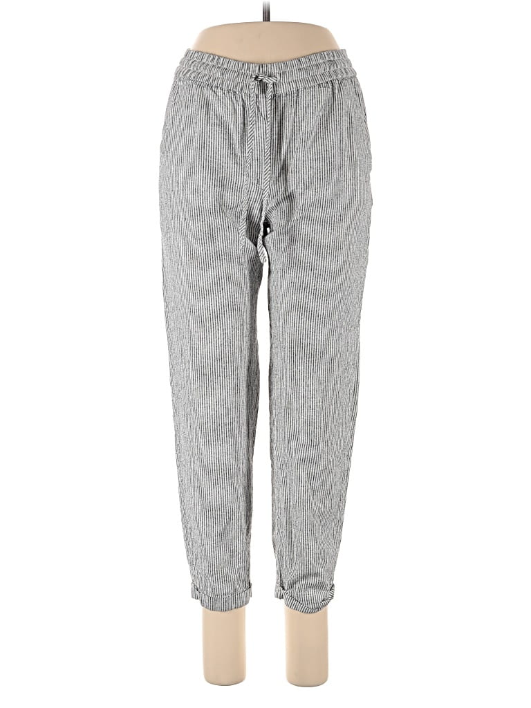 Pre-owned J.crew Factory Store Linen Pants In Gray