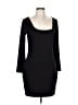 Express Solid Black Cocktail Dress Size L - photo 1