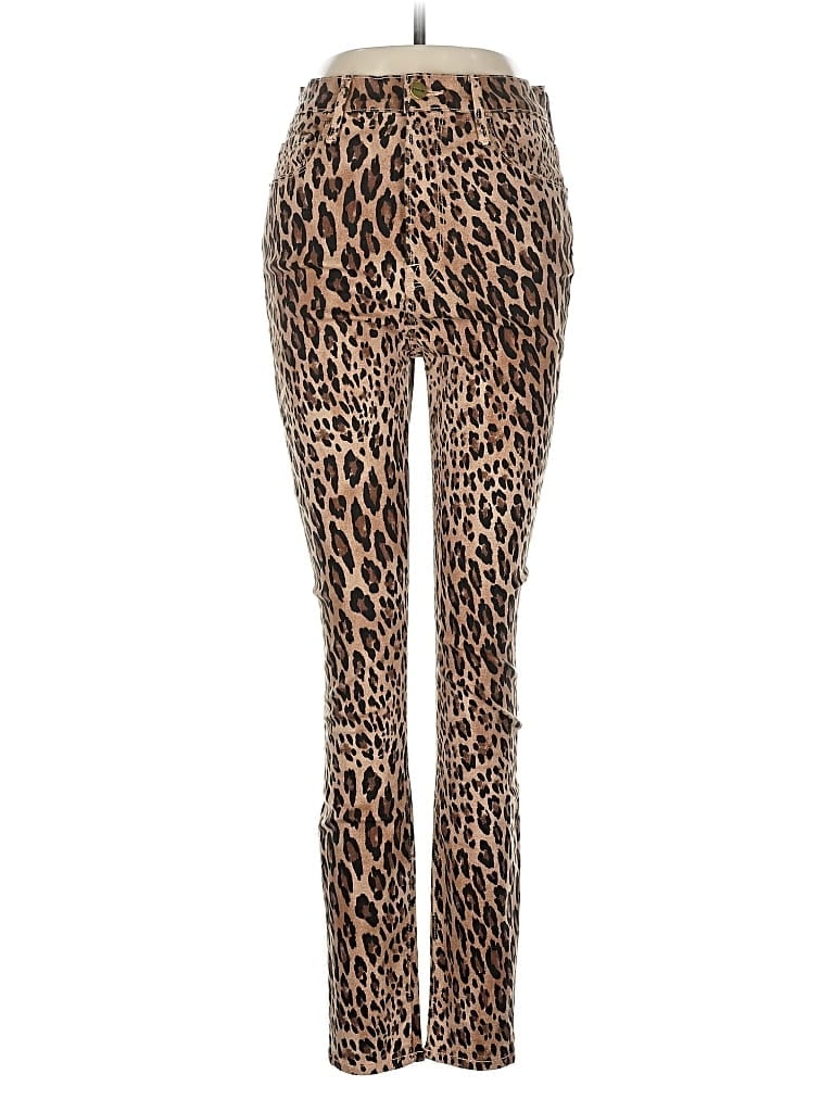 Pre-owned Frame Leggings In Brown