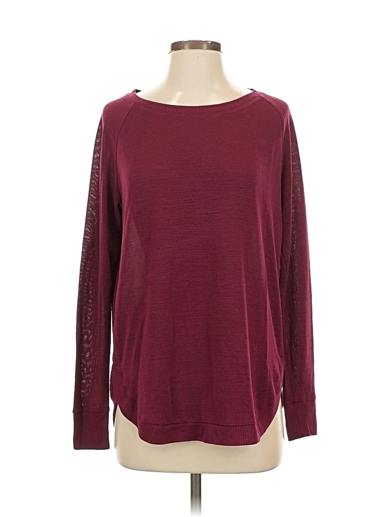 Pre-owned Gap Pullover Sweater In Burgundy