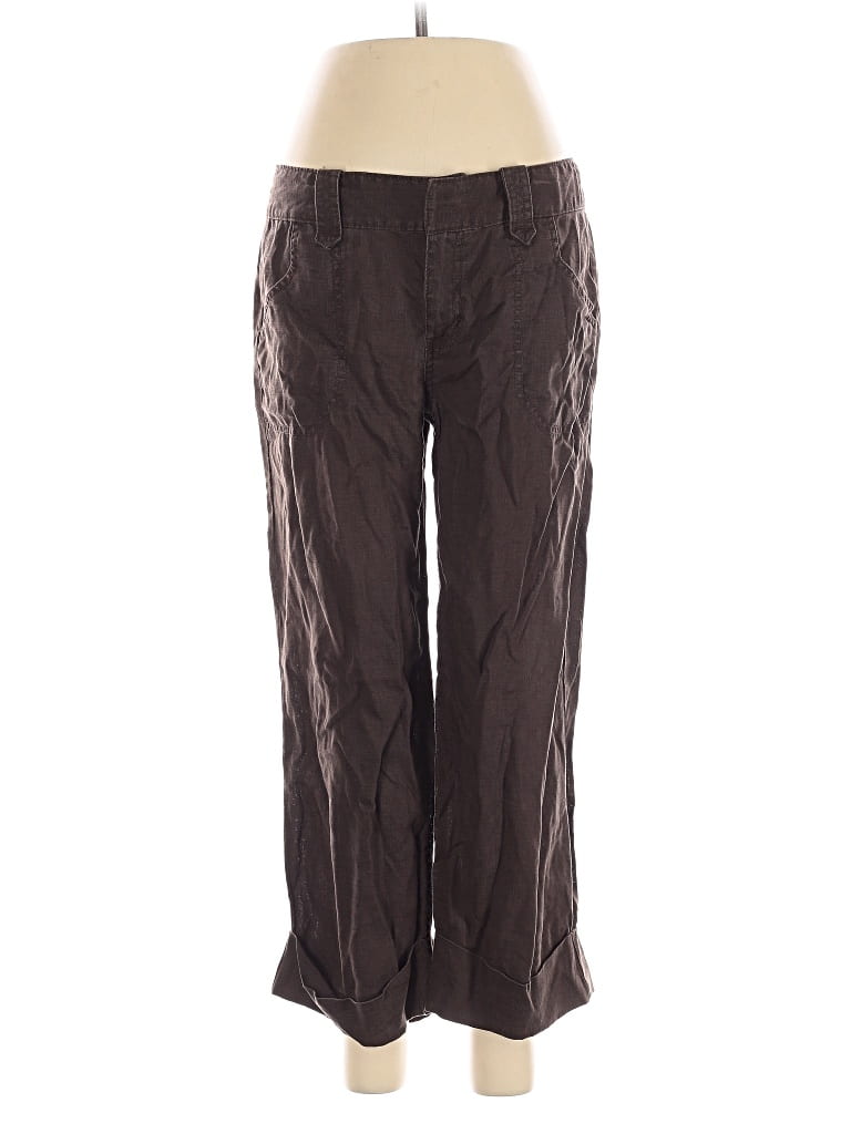 Pre-owned Old Navy Linen Pants In Brown