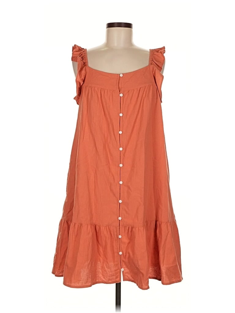 Pre-owned Universal Thread Casual Dress In Orange