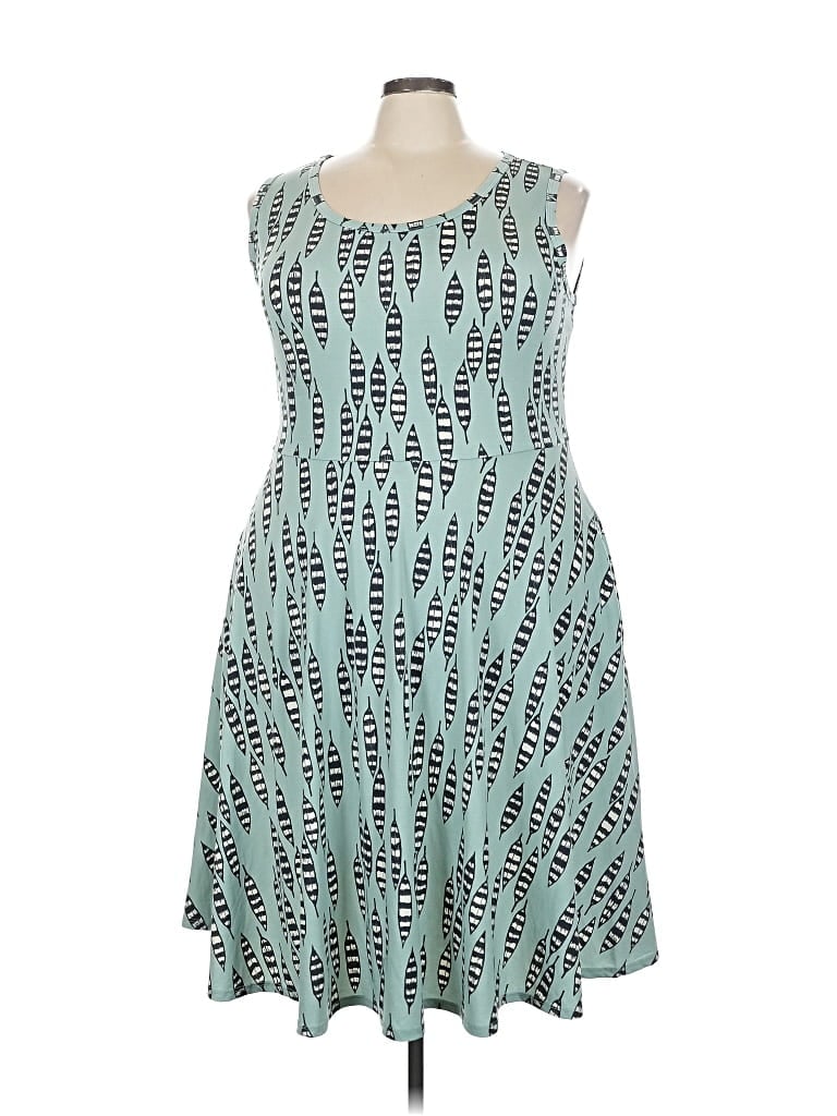 Pre-owned Lularoe Casual Dress In Blue