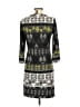 BCBGMAXAZRIA Graphic Black Casual Dress Size S (petite) - photo 2