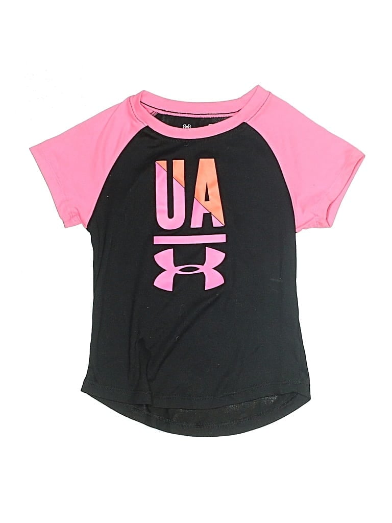 Pre-owned Under Armour Kids' Short Sleeve T-shirt In Pink