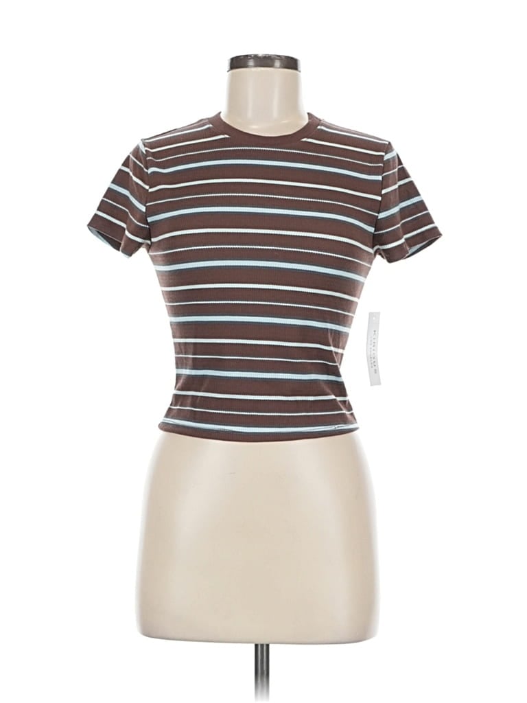 Pre-owned Kirious Short Sleeve Turtleneck In Brown