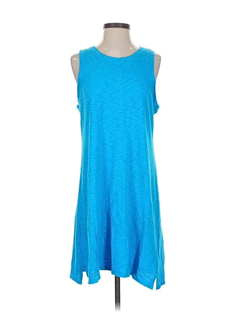 Pre-owned J.crew Factory Store Casual Dress In Blue