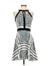 Parker 100% Polyester Graphic Blue Cocktail Dress Size XS - photo 1