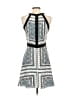 Parker 100% Polyester Graphic Blue Cocktail Dress Size XS - photo 2