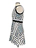 Parker 100% Polyester Graphic Blue Cocktail Dress Size XS - photo 5