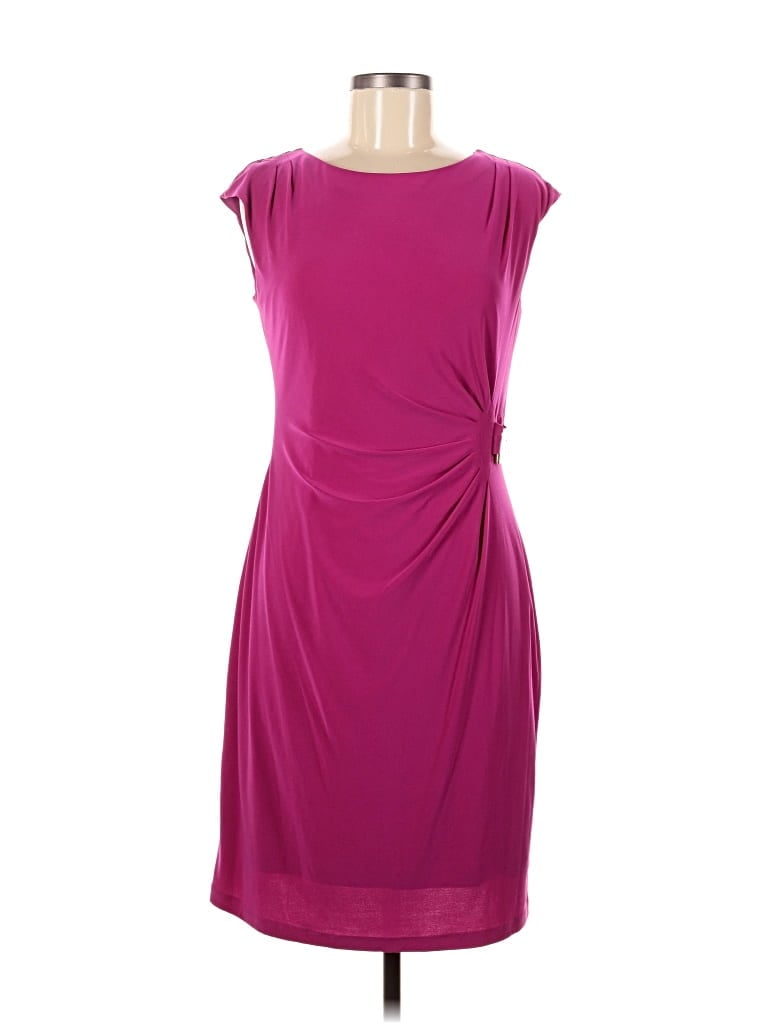 Pre-owned Ronni Nicole Cocktail Dress In Burgundy