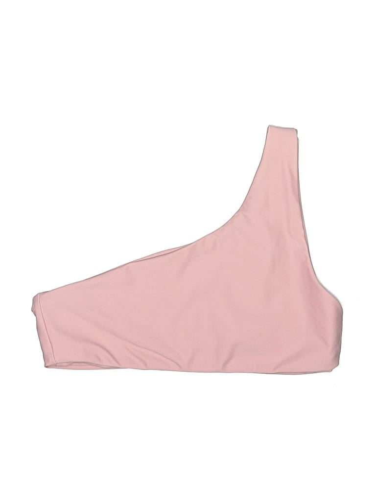 Pre-owned Beachriot Sport Swimsuit Top Pink Solid Pattern Swimwear